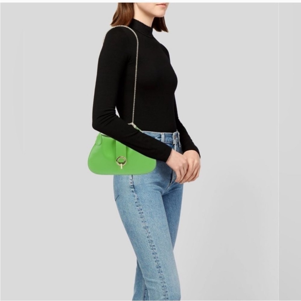Sandro Sweet Janet Chain Bag, Vibrant Green Shoulder Bag - Picture 4 of 13